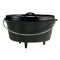 8 Quart Cast Iron Dutch Oven with Legs and Lid Pre Seasoned Campfire